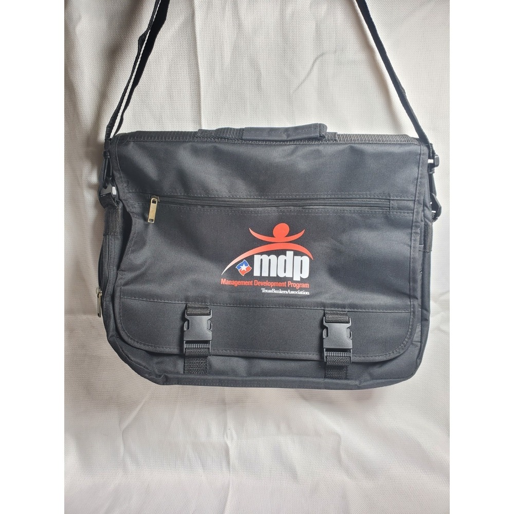Leeds MDP Logo Travel Messenger‎ Black Travel Bag